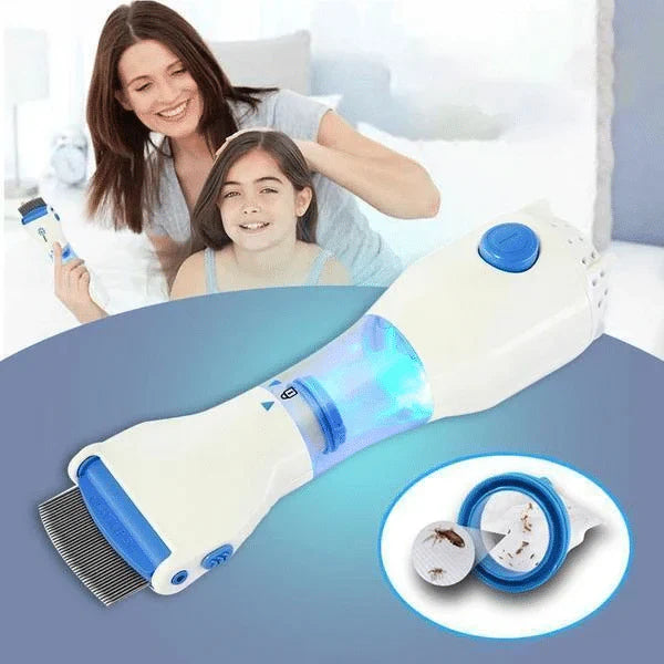 bubly™ Electrical Head Lice Comb & Eggs Removed From The Hair