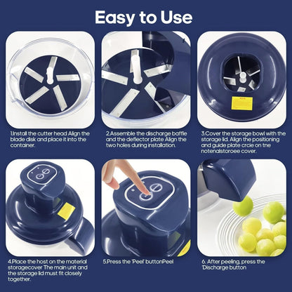 bubly™ Electric Automatic Garlic, Fruits & Vegetable Peeler Machine
