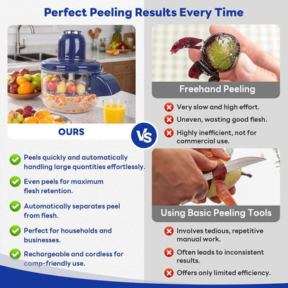 bubly™ Electric Automatic Garlic, Fruits & Vegetable Peeler Machine