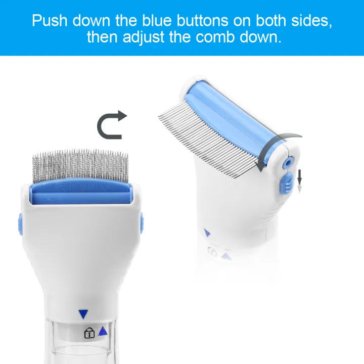 bubly™ Electrical Head Lice Comb & Eggs Removed From The Hair