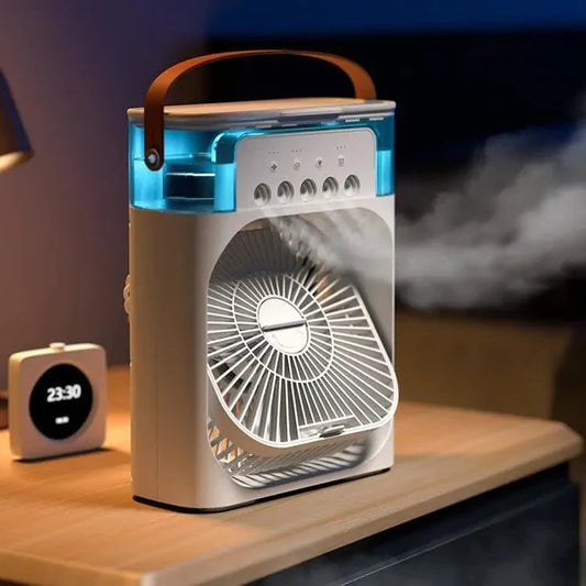 Mini Cooler 7 LED Colors, 3 Wind Speeds, 3 Spray Modes